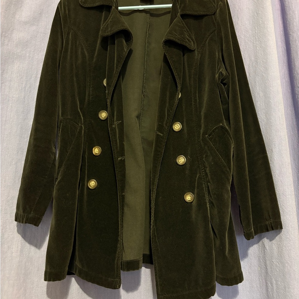 Women's black button up jacket